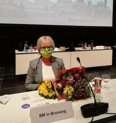 Frisch gewählte Bürgermeisterin der Stadt Dortmund Barbara Brunsing
